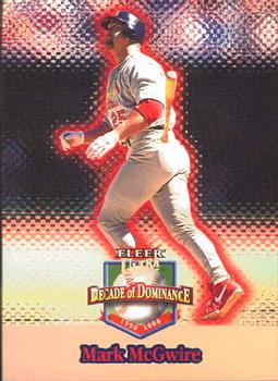 2001 Ultra - Decade of Dominance #2DD Mark McGwire  Front