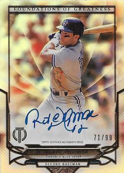 2016 Topps Tribute - Foundations of Greatness Autographs #THEN-RA Roberto Alomar Front