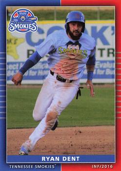2016 Grandstand Tennessee Smokies #NNO Ryan Dent Front