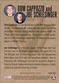 2016 Choice West Virginia Power #33 Dom Cappozzo / Joe Schlesinger Back