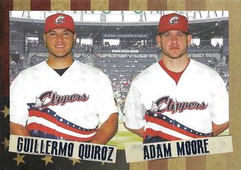 2016 Choice Columbus Clippers Military Appreciation #36 Guillermo Quiroz / Adam Moore Front