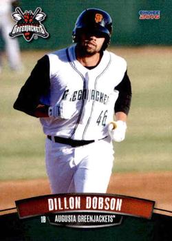 2016 Choice Augusta GreenJackets #09 Dillon Dobson Front