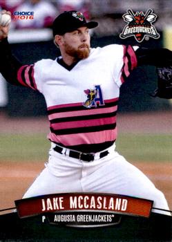2016 Choice Augusta GreenJackets #19 Jake McCasland Front