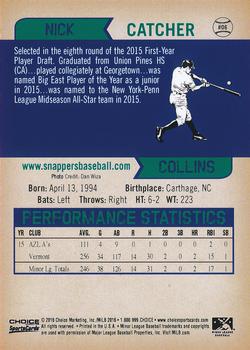 2016 Choice Beloit Snappers #06 Nick Collins Back