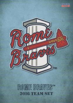 2016 Choice Rome Braves #NNO Cover Card Front