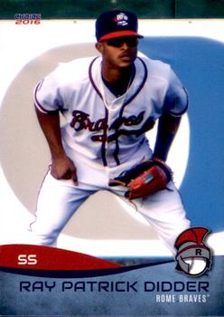 2016 Choice Rome Braves #06 Ray-Patrick Didder Front
