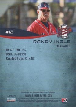 2016 Choice Rome Braves #29 Randy Ingle Back
