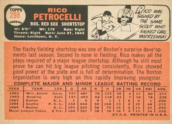 2015 Topps Heritage - 50th Anniversary Buybacks #298 Rico Petrocelli Back