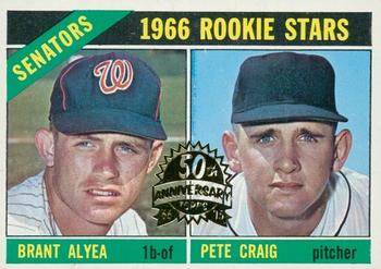 2015 Topps Heritage - 50th Anniversary Buybacks #11 Senators 1966 Rookie Stars (Brant Alyea / Pete Craig) Front