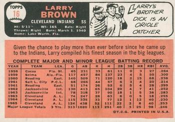 2015 Topps Heritage - 50th Anniversary Buybacks #16 Larry Brown Back