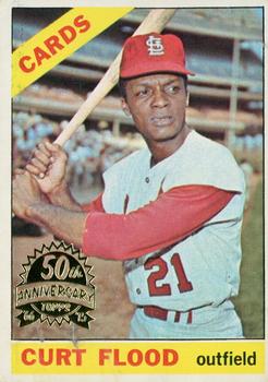 2015 Topps Heritage - 50th Anniversary Buybacks #60 Curt Flood Front