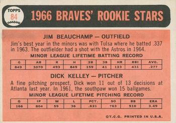 2015 Topps Heritage - 50th Anniversary Buybacks #84 Braves Rookies - Jim Beauchamp / Dick Kelley Back