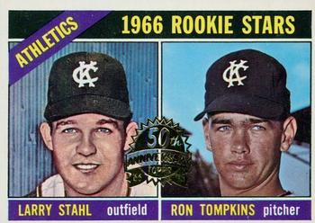 2015 Topps Heritage - 50th Anniversary Buybacks #107 Athletics Rookies - Larry Stahl / Ron Tompkins Front