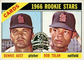 2015 Topps Heritage - 50th Anniversary Buybacks #179 Cardinals 1966 Rookie Stars (Dennis Aust / Bob Tolan) Front