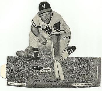 1955 Spic and Span Milwaukee Braves Die Cuts #NNO Joe Adcock Front