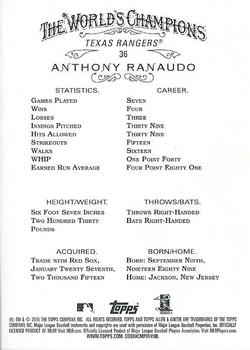 2015 Topps Allen & Ginter X #36 Anthony Ranaudo Back