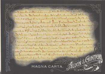2015 Topps Allen & Ginter X #297 Magna Carta Front