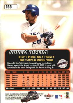 2001 Ultra - Gold Medallion #16G Ruben Rivera  Back