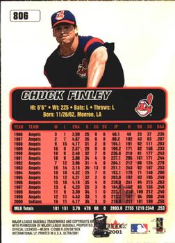 2001 Ultra - Gold Medallion #80G Chuck Finley  Back