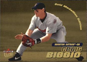 2001 Ultra - Gold Medallion #214G Craig Biggio  Front