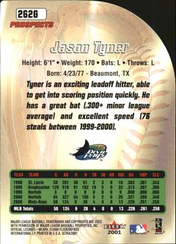 2001 Ultra - Gold Medallion #262G Jason Tyner Back