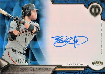 2016 Topps Tribute - Tribute Autographs Blue #TA-BC Brandon Crawford Front