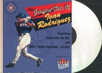 2001 Ultra - Greatest Hits #4GH Ivan Rodriguez Front