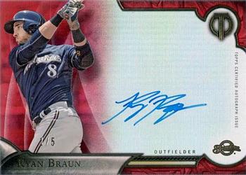 2016 Topps Tribute - Tribute Autographs Red #TA-RB Ryan Braun Front