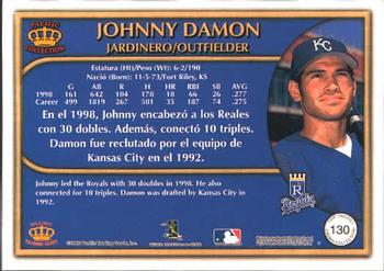1999 Pacific Crown Collection #130 Johnny Damon Back