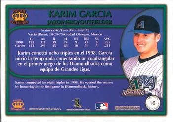 1999 Pacific Crown Collection #16 Karim Garcia Back