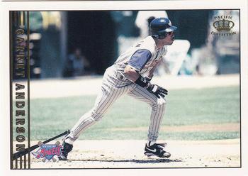 1999 Pacific Crown Collection #1 Garret Anderson Front
