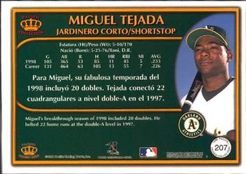 1999 Pacific Crown Collection #207 Miguel Tejada Back