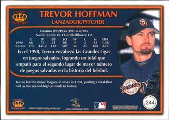 1999 Pacific Crown Collection #244 Trevor Hoffman Back
