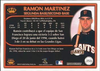 1999 Pacific Crown Collection #253 Ramon Martinez Back