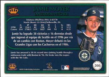 1999 Pacific Crown Collection #266 Jamie Moyer Back