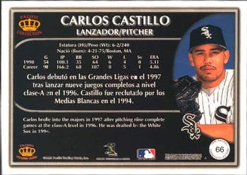 1999 Pacific Crown Collection #66 Carlos Castillo Back