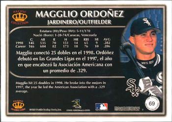 1999 Pacific Crown Collection #69 Magglio Ordonez Back