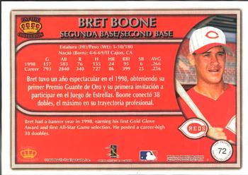 1999 Pacific Crown Collection #72 Bret Boone Back