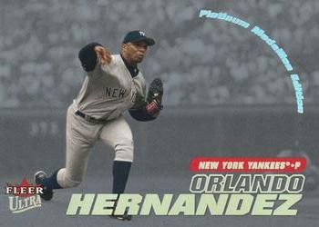 2001 Ultra - Platinum Medallion #151P Orlando Hernandez  Front