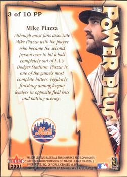 2001 Ultra - Power Plus #3PP Mike Piazza  Back