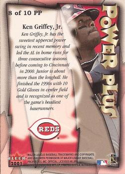 2001 Ultra - Power Plus #8PP Ken Griffey Jr.  Back