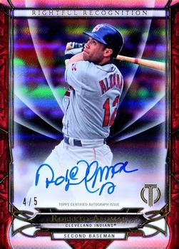 2016 Topps Tribute - Rightful Recognition Autographs Red #NOW-RA Roberto Alomar Front