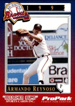 1992 Bleacher Bums Richmond Braves #7 Armando Reynoso Front