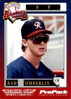 1992 Bleacher Bums Richmond Braves #8 Andy Tomberlin Front
