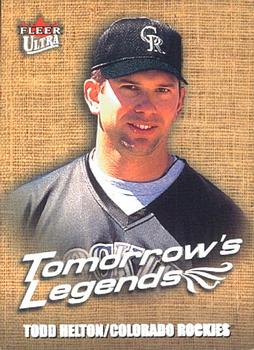2001 Ultra - Tomorrow's Legends #4TL Todd Helton  Front