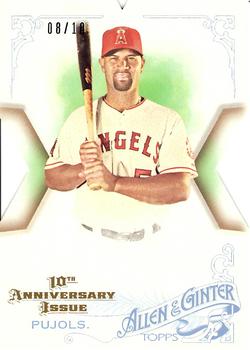 2015 Topps Allen & Ginter - National Die Cut Exclusives 10th Anniversary #AGX-20 Albert Pujols Front