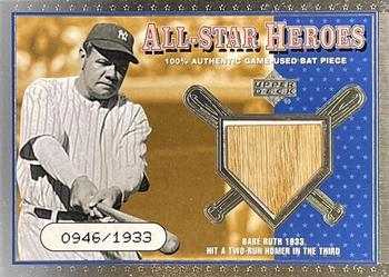 2001 Upper Deck - All-Star Heroes #ASH-BR Babe Ruth Front