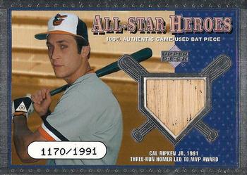 2001 Upper Deck - All-Star Heroes #ASH-CR Cal Ripken Jr. Front