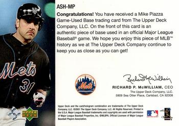 2001 Upper Deck - All-Star Heroes #ASH-MP Mike Piazza Back