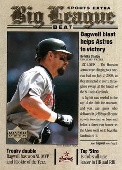 2001 Upper Deck - Big League Beat #BB6 Jeff Bagwell Front